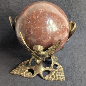 Deep Red Jasper Healing Power Meditation Sphere Ball 4"